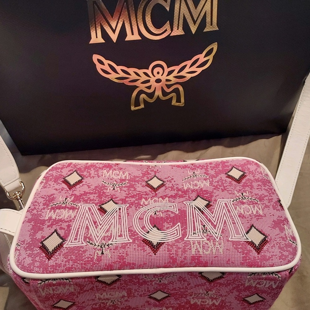MCM pink crossbody bag